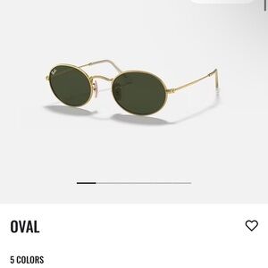 Gold oval ray bans